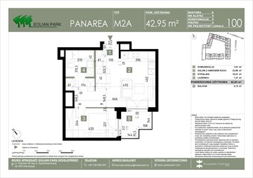 rzut mieszkanie na sprzedaż 43m2 mieszkanie Warszawa, Ursus, Ryżowa