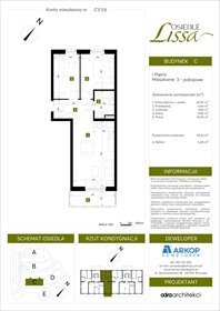 rzut mieszkanie na sprzedaż 59m2 mieszkanie Wrocław, ul. Pawła Eluarda 61-79