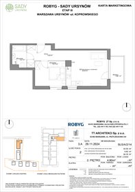 rzut mieszkanie na sprzedaż 44m2 mieszkanie Warszawa, Koprowskiego