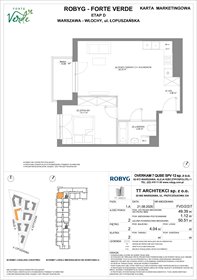 rzut mieszkanie na sprzedaż 49m2 mieszkanie Warszawa, Włochy, Łopuszańska 28