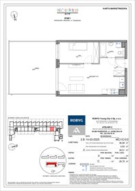 rzut mieszkanie na sprzedaż 39m2 mieszkanie Warszawa, Bemowo, Szeligowska