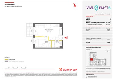 rzut mieszkanie na sprzedaż 36m2 mieszkanie Kraków, Mistrzejowice, ul. Piasta