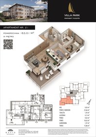 rzut mieszkanie na sprzedaż 63m2 mieszkanie Augustów, Wypoczynkowa