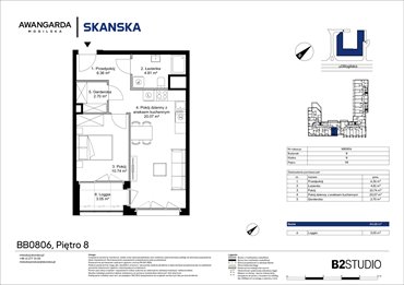 rzut mieszkanie na sprzedaż 45m2 mieszkanie Kraków, Prądnik Czerwony, Mogilska 126