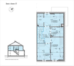 rzut dom na sprzedaż 86m2 dom Walendów, Brzozowa