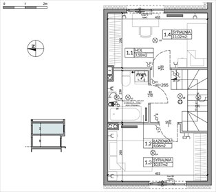 rzut dom na sprzedaż 62m2 dom Łódź, Mały Skręt