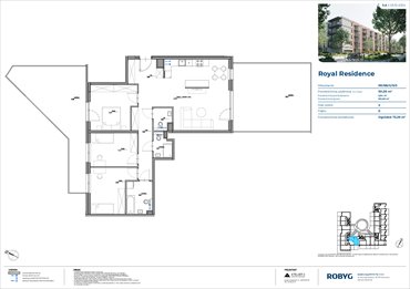 rzut mieszkanie na sprzedaż 101m2 mieszkanie Warszawa, Wilanów, Sarmacka