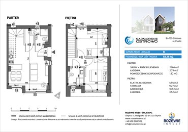 rzut dom na sprzedaż 54m2 dom Jastrzębia Góra, Obozowa