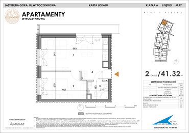 rzut mieszkanie na sprzedaż 41m2 mieszkanie Jastrzębia Góra, Wypoczynkowa