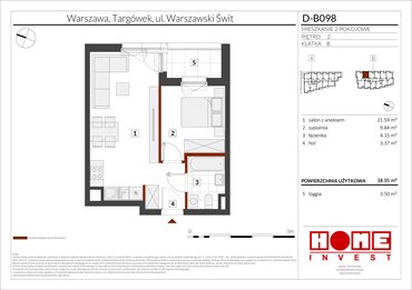 rzut mieszkanie na sprzedaż 39m2 mieszkanie Warszawa, Targówek, ul. Warszawski Świt 12