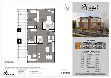 rzut mieszkanie na sprzedaż 138m2 mieszkanie Szczecin, Centrum, al. Wyzwolenia 70 / ul. Staszica 21