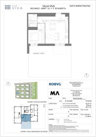 rzut mieszkanie na sprzedaż 42m2 mieszkanie Wrocław, Iwiny, ul. Franza Petera Schuberta