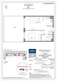 rzut mieszkanie na sprzedaż 43m2 mieszkanie Warszawa, Bemowo, Szeligowska