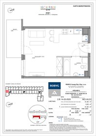 rzut mieszkanie na sprzedaż 31m2 mieszkanie Warszawa, Bemowo, Szeligowska