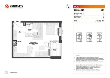 rzut mieszkanie na sprzedaż 36m2 mieszkanie Gdańsk, Śródmieście, ks. Jerzego Popiełuszki/Rybaki Górne