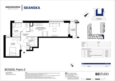 rzut mieszkanie na sprzedaż 59m2 mieszkanie Kraków, Prądnik Czerwony, Mogilska 126