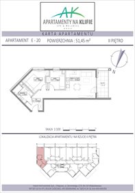 rzut mieszkanie na sprzedaż 51m2 mieszkanie Władysławowo, Żeromskiego 27