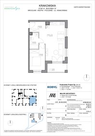 rzut mieszkanie na sprzedaż 47m2 mieszkanie Wrocław, Krzyki, Krakowska 112