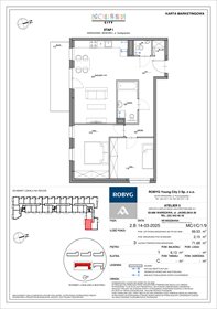 rzut mieszkanie na sprzedaż 70m2 mieszkanie Warszawa, Bemowo, Szeligowska