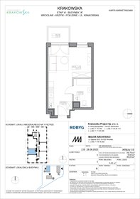 rzut mieszkanie na sprzedaż 30m2 mieszkanie Wrocław, Krzyki, Krakowska 112