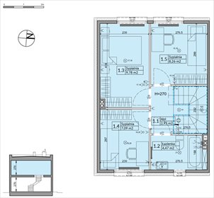 rzut dom na sprzedaż 73m2 dom Boryszew, Nadziei