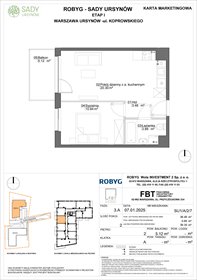 rzut mieszkanie na sprzedaż 38m2 mieszkanie Warszawa, Koprowskiego