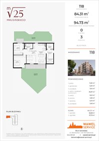 rzut mieszkanie na sprzedaż 84m2 mieszkanie Katowice, Mikusińskiego 25