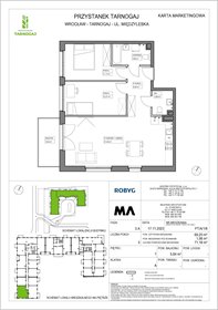 rzut mieszkanie na sprzedaż 69m2 mieszkanie Wrocław, Krzyki, Miedzyleska