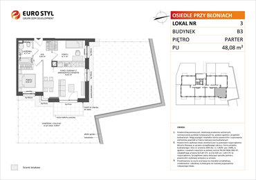 rzut mieszkanie na sprzedaż 48m2 mieszkanie Rumia, Janowo, Błoń Janowskich