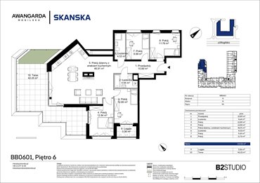 rzut mieszkanie na sprzedaż 114m2 mieszkanie Kraków, Prądnik Czerwony, Mogilska 126