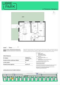 rzut mieszkanie na sprzedaż 55m2 mieszkanie Dębogórze, Pistacjowa 5