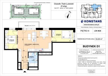 rzut mieszkanie na sprzedaż 56m2 mieszkanie Warszawa, Wawer, Trakt Lubelski 181 C i 181 D