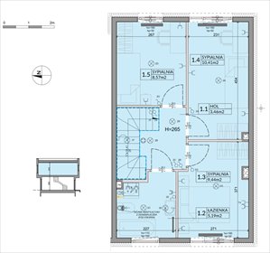rzut dom na sprzedaż 74m2 dom Łódź, Mały Skręt