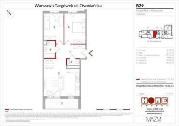 Nowe mieszkanie trzypokojowe Apartamenty Oszmiańska II Warszawa, Targówek, ul. Oszmiańska 22 72m2 Foto 1