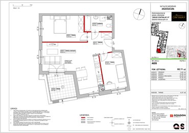 rzut mieszkanie na sprzedaż 60m2 mieszkanie Warszawa, Ursus, ul. Gierdziejewskiego 23