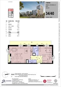 rzut mieszkanie na sprzedaż 79m2 mieszkanie Poznań, Komandoria, Świętego Michała 36