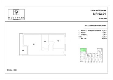 rzut mieszkanie na sprzedaż 57m2 mieszkanie Kołobrzeg, Wylotowa 6