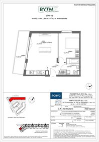 rzut mieszkanie na sprzedaż 46m2 mieszkanie Warszawa, Mokotów, Antoniewska 3B