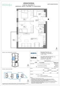 rzut mieszkanie na sprzedaż 59m2 mieszkanie Wrocław, Krzyki, Krakowska 112