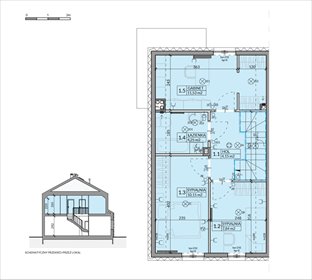 rzut dom na sprzedaż 86m2 dom Walendów, Brzozowa