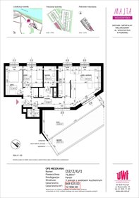 rzut mieszkanie na sprzedaż 76m2 mieszkanie Poznań, Rataje, ul. Klemensa Mikuły 1 i 3