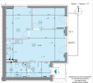rzut mieszkanie na sprzedaż 60m2 mieszkanie Janczewice, Jedności