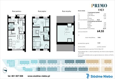 rzut dom na sprzedaż 65m2 dom Pruszcz Gdański, Rokitnica, Droga Słowackiego