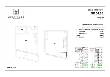 rzut mieszkanie na sprzedaż 41m2 mieszkanie Kołobrzeg, Wylotowa 6