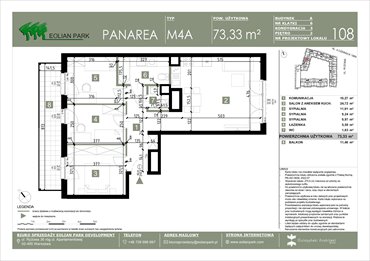 rzut mieszkanie na sprzedaż 73m2 mieszkanie Warszawa, Ursus, Ryżowa