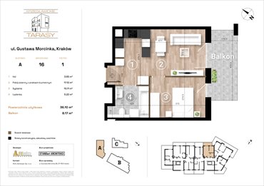 rzut mieszkanie na sprzedaż 36m2 mieszkanie Kraków, Wzgórza Krzesławickie, Gustawa Morcinka