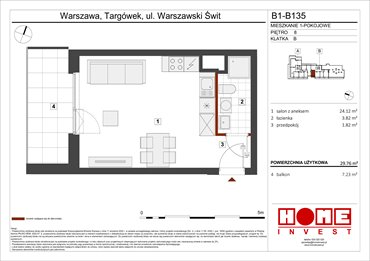 rzut mieszkanie na sprzedaż 30m2 mieszkanie Warszawa, Targówek, ul. Warszawski Świt 12