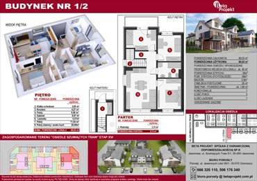rzut mieszkanie na sprzedaż 69m2 mieszkanie Porosły, ul. Jesiennych Liści 99/1