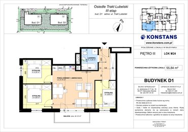 rzut mieszkanie na sprzedaż 56m2 mieszkanie Warszawa, Wawer, Trakt Lubelski 181 C i 181 D