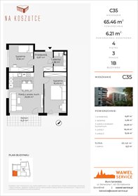 rzut mieszkanie na sprzedaż 65m2 mieszkanie Katowice, Wełnowiec, Słoneczna 1
